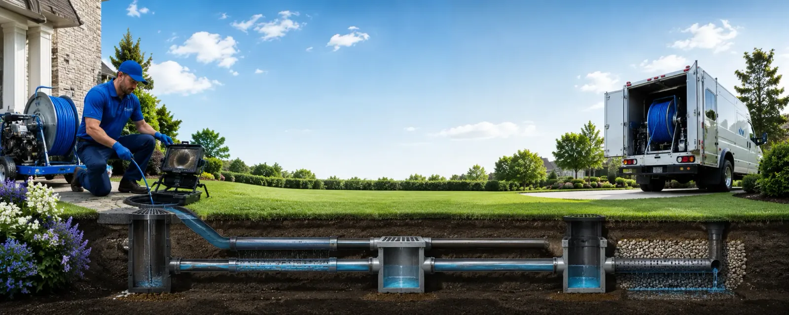 Outdoor drain cleaning information for Boyne Falls, MI